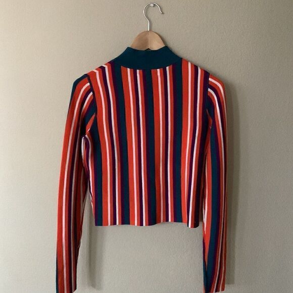 Victor Glemaud x Target Striped Mock Turtleneck Pullover Sweater - Picture 6 of 10